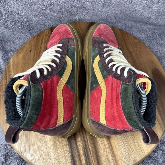 Vans Sk8-Hi MTE Womens Sz 6.5 Shoes Green Red High Top Hiking Outdoor Sneakers - Picture 5 of 9